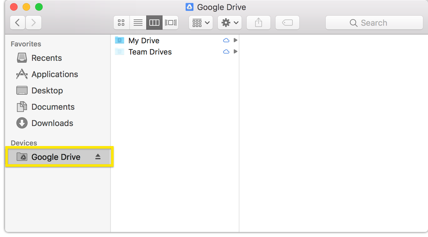 Google file stream not syncing